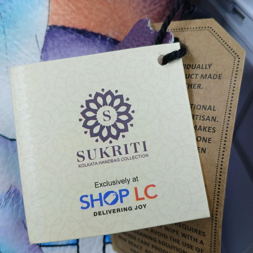 Sukriti Leather Hobo Shoulder Bag Womens Multicolor Hand Painted Kolkata Shop LC